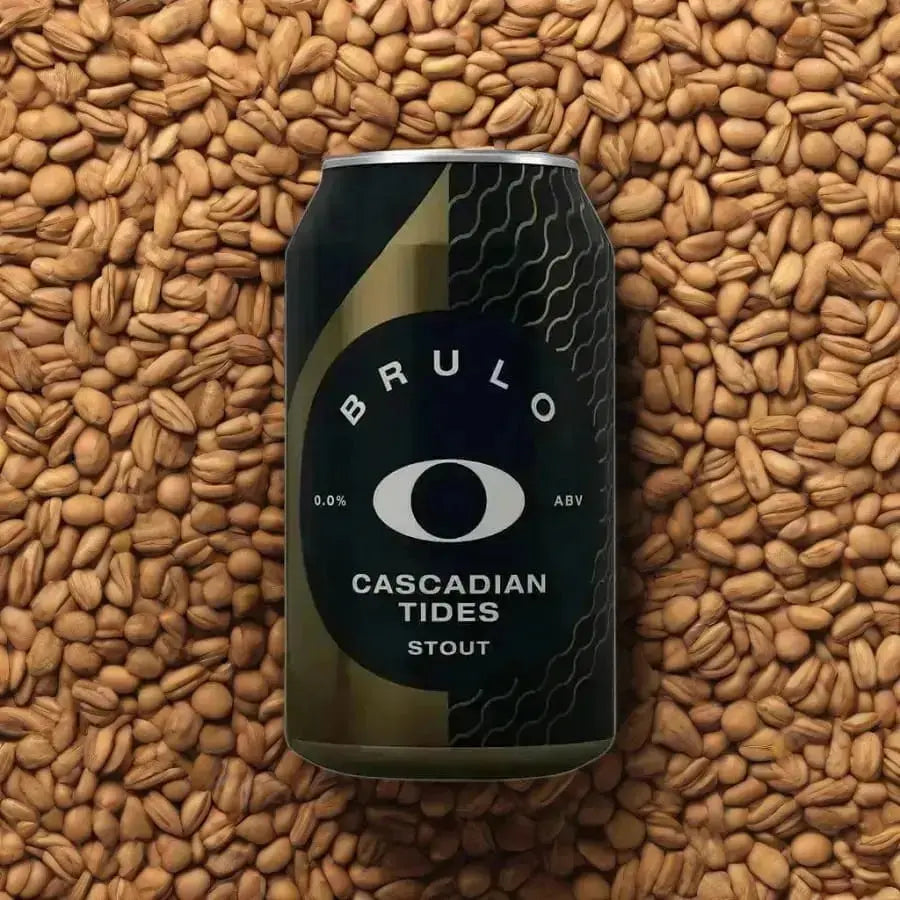 Brulo Cascadian Tides Stout: A Dark and Hoppy Adventure (0.0% ABV)