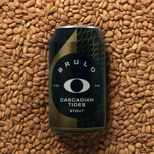 Brulo Cascadian Tides Stout: A Dark and Hoppy Adventure (0.0% ABV)