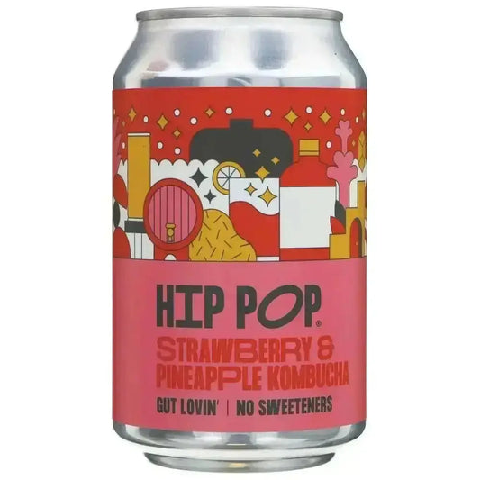 Hip pop Strawberry & Pineapple Kombucha